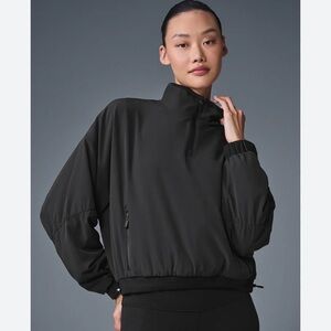 Alo Black Elevation Cropped Jacket